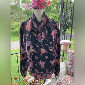 Fun collar probably Homesewn 80s/90s blouse